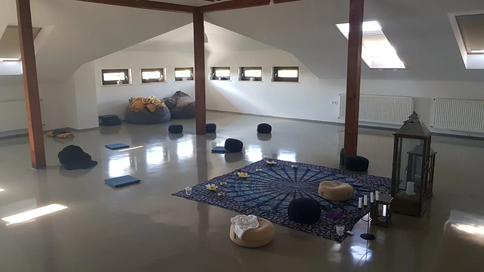 Yoga hall on the first floor
