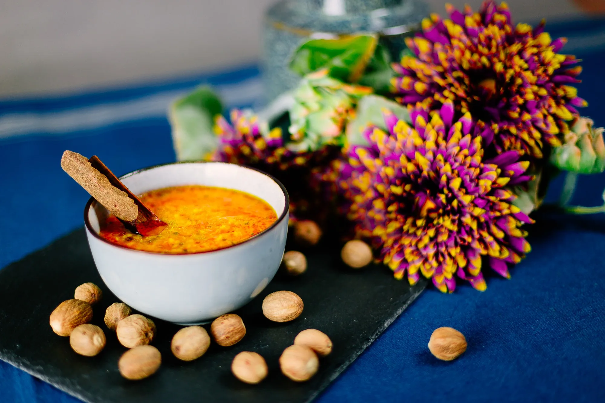 Freshly prepared soup